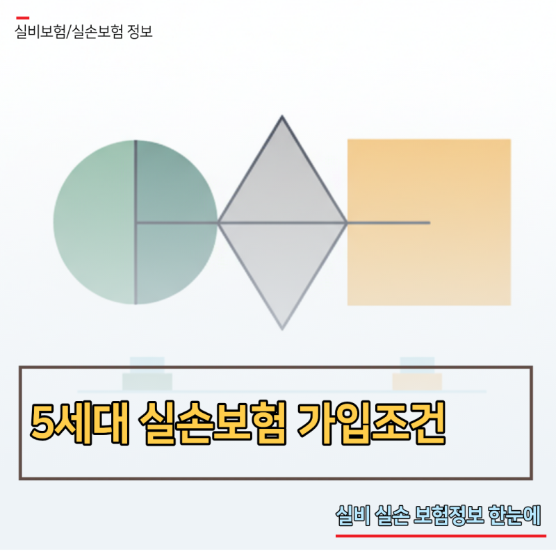 5세대 실손보험 가입조건 현명한 비급여 특약 나침반