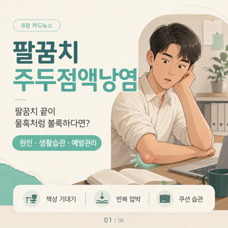 팔꿈치 부음 잦을 때 주목할 주두점액낭염 원인과 예방수칙
