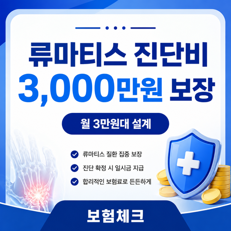 흥국생명 류마티스보험 3만 원대로 류마티스·강직성척추염 진단비 준비