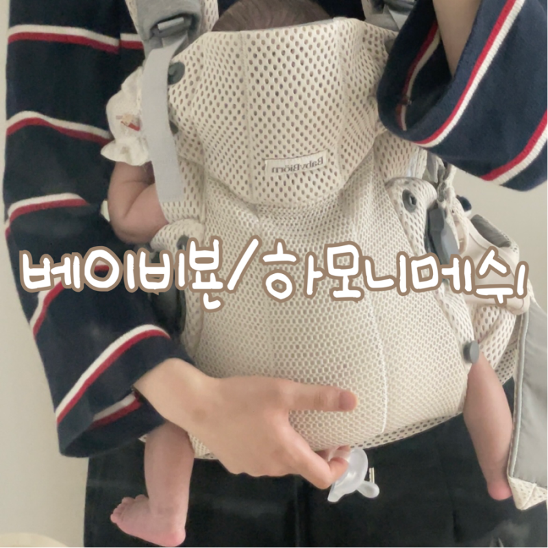 [육아용품] 신생아아기띠 베이비뵨 하모니메쉬 착용방법 및 후기 (베이비하우스 대구점, 크....
