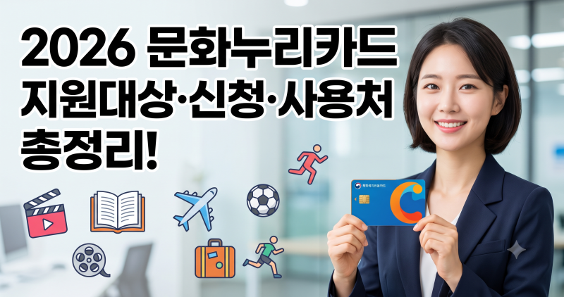 나만 모르는 복지지원금 15만원? 문화누리카드 지원대상 및 신청방법 한눈에 보기