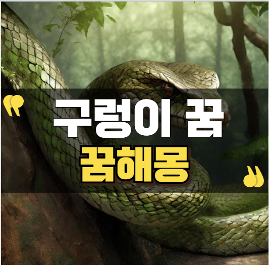 구렁이꿈 해몽 복권 당첨의 대박 기회일까요?