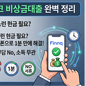 비상금대출 거절당하기 전 필독! 모바일 핀크! 조건과 한도 상환 총정리