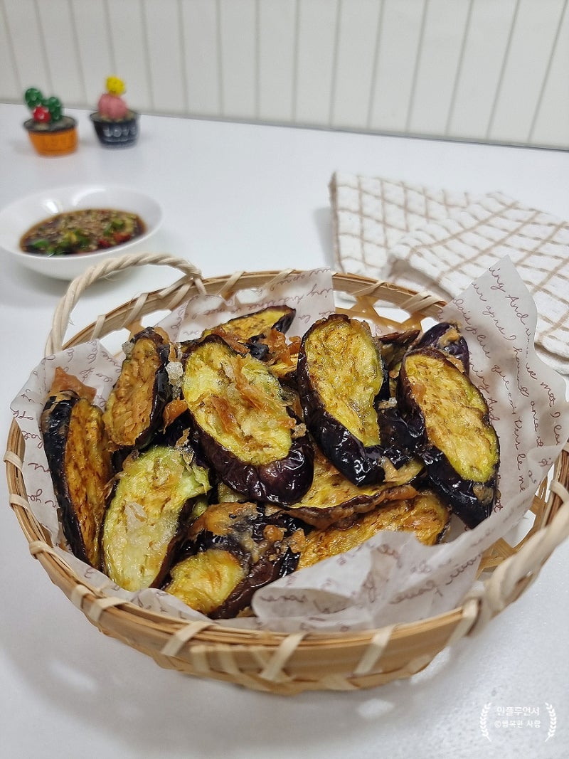 여름 밑반찬 가지튀김 레시피, 절여서 더 맛있는 가지 튀김반죽 비법과 소스 만들기