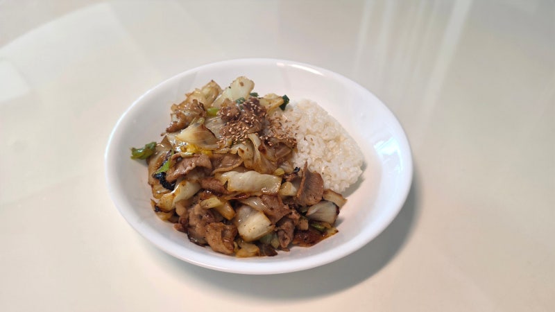 대패삼겹살양배추볶음! 볶음밥으로 먹어도 맛있어요!