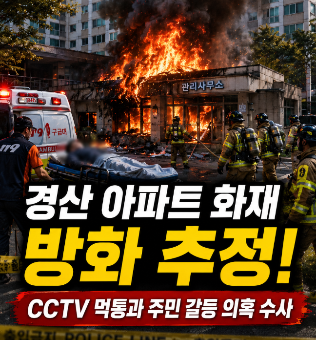 <b>경산 아파트 화재</b> 방화 추정 | CCTV 먹통과 주민 갈등 의혹... 