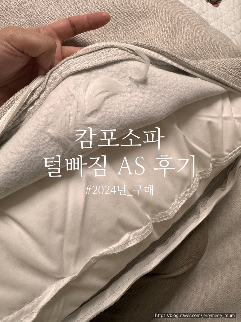 캄포소파 털빠짐 AS 후기 (ft. 내돈내산)