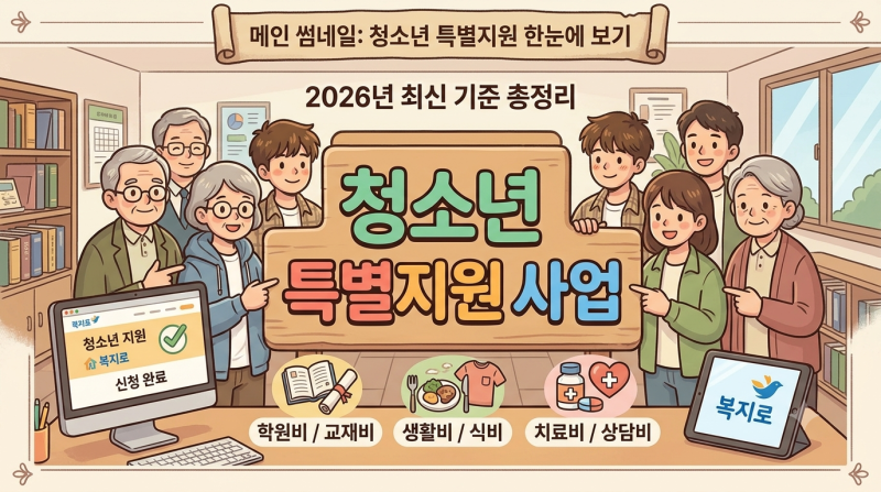 청소년 학원비 지원금 진짜일까? 2026년 청소년 특별지원 자격 조건·신청 방법 총정리!