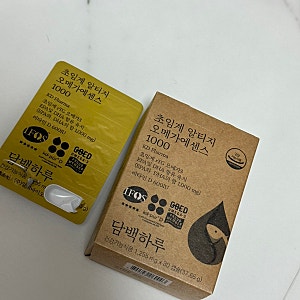 비린내 없는 저온 초임계 rTG 오메가3 | 담백하루 초임계 알티지 오메가에센스 1000 후기