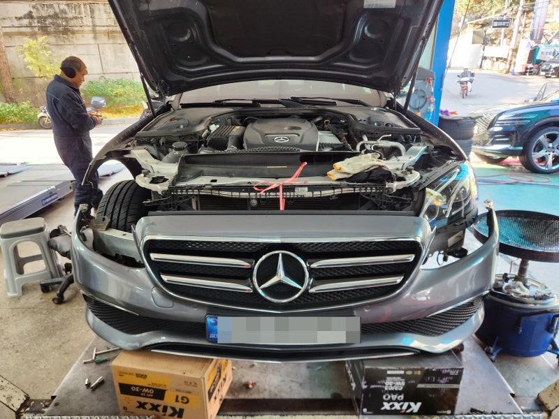헤드라이트 습기로 인한 복원작업과 모듈교체 서초동 W213 E200