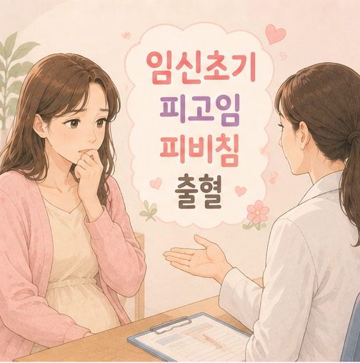 임신초기 피고임 피비침 출혈로 이어질 뻔한 경험 원인 치료 결과