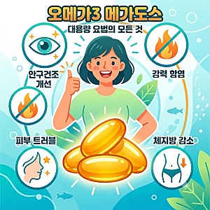 약사가 알려주는 오메가3 메가도스 효능과 올바른 섭취 방법 - 염증수치와 다이어트에 탁월