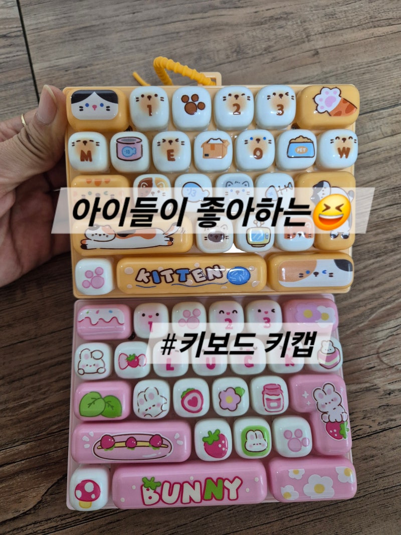 미니 키보드 키캡 ~아이들이 좋아하는 키캡~ 예자매 드디어 득템!!