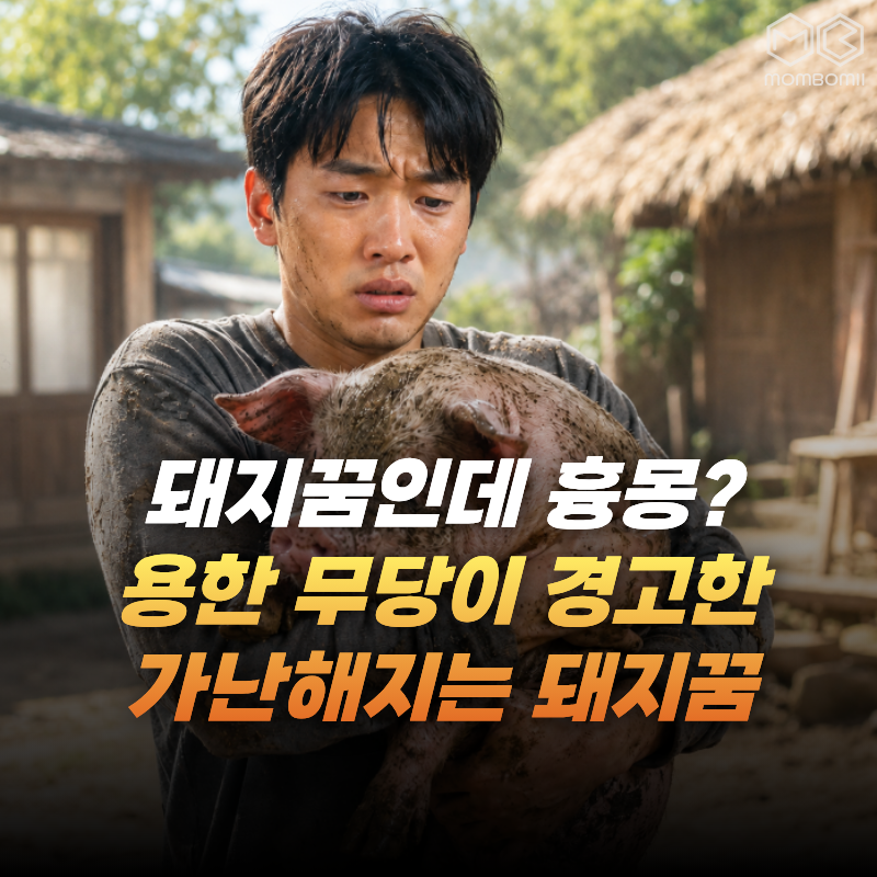 돼지꿈이라고 다 좋은 건 아닙니다.. 용한 무당이 경고한 “가난해지는 돼지꿈”