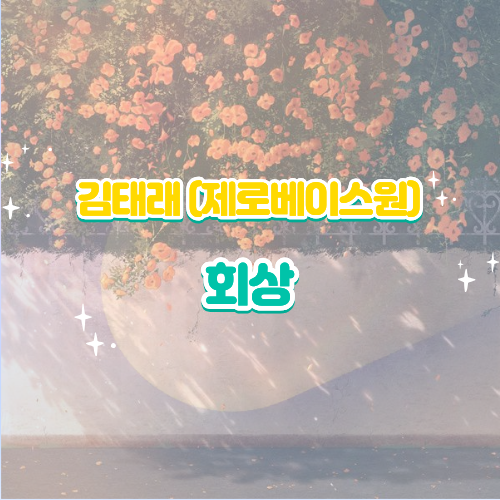 제로베이스원 ZEROBASEONE 김태래 회상 가사 해석 음악 산울림 50주년 리메이크