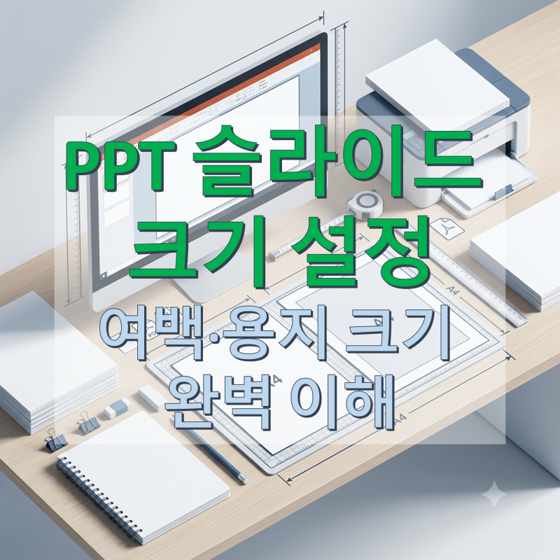 [파워포인트] PPT A4 인쇄 여백 왜 생길까? 슬라이드 크기 변경부터 PDF 저장까지