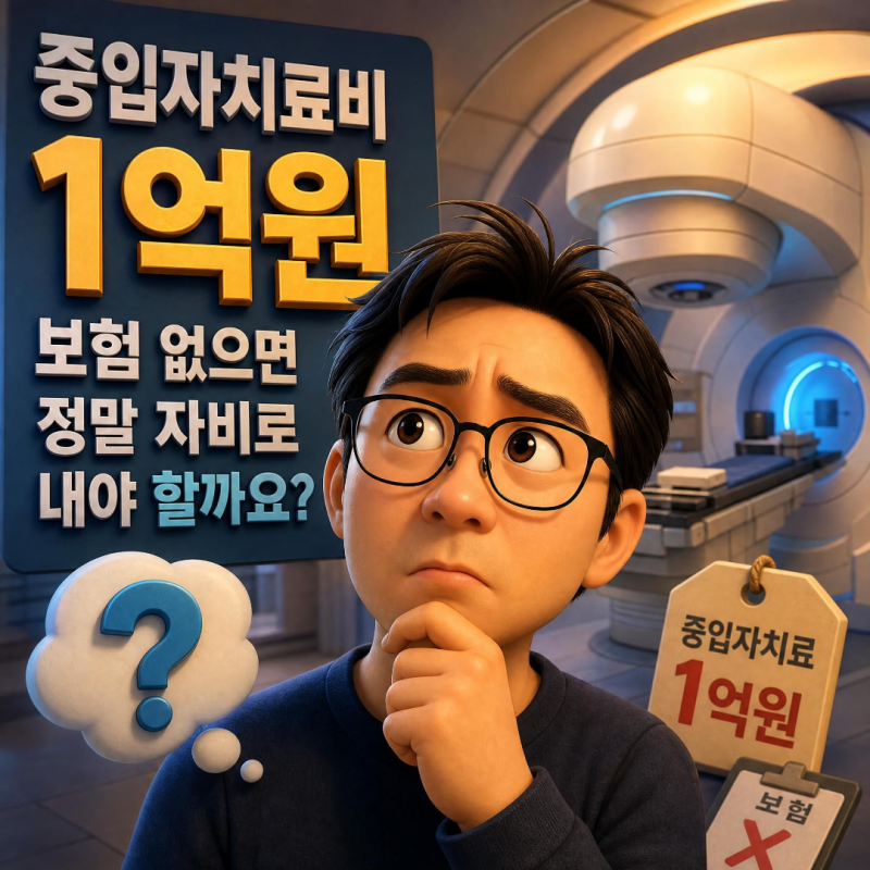 중입자치료비 1억원, 보험 없으면 정말 자비로 내야 할까요?