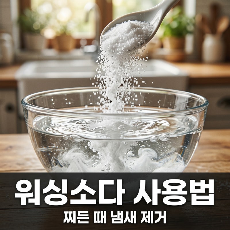 워싱소다 사용법 및 베이킹소다 과탄산소다 차이 완벽 정리