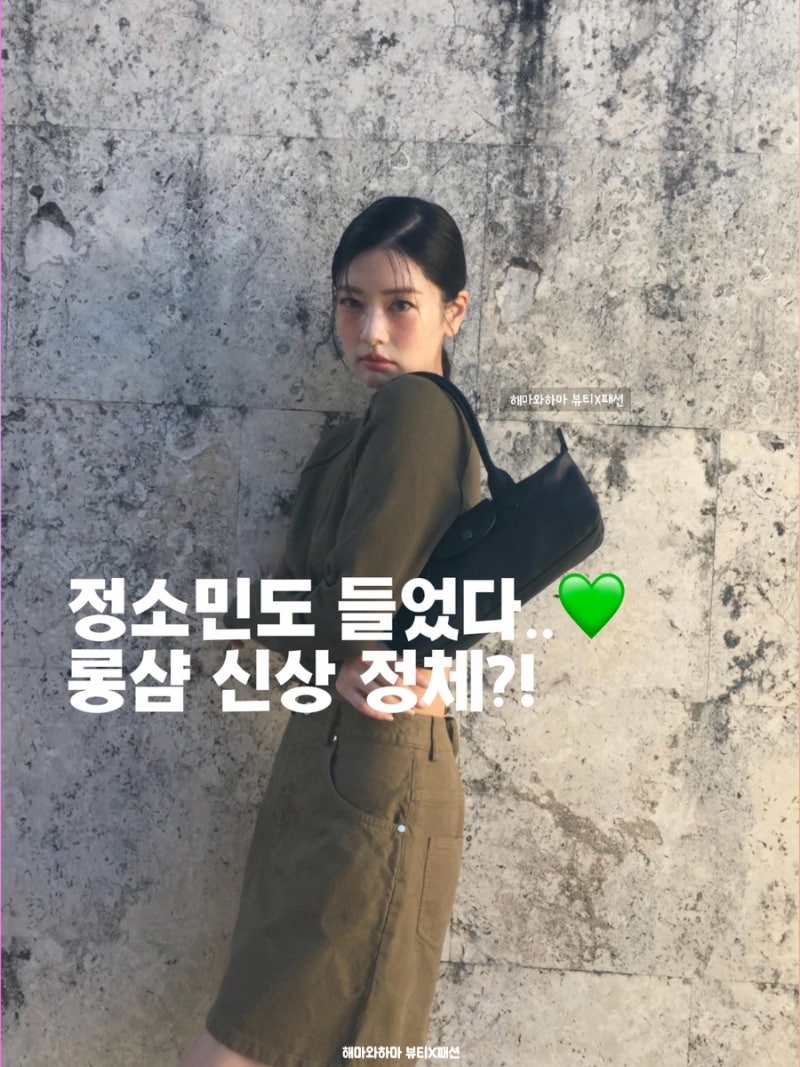 정소민 가방 뭐야? 요즘 롱샴은 이게 예쁘네