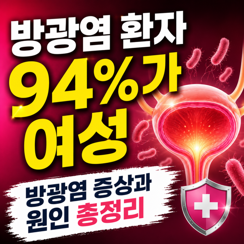 "방광염 환자 94%가 여성" 방광염 증상과 원인 총정리