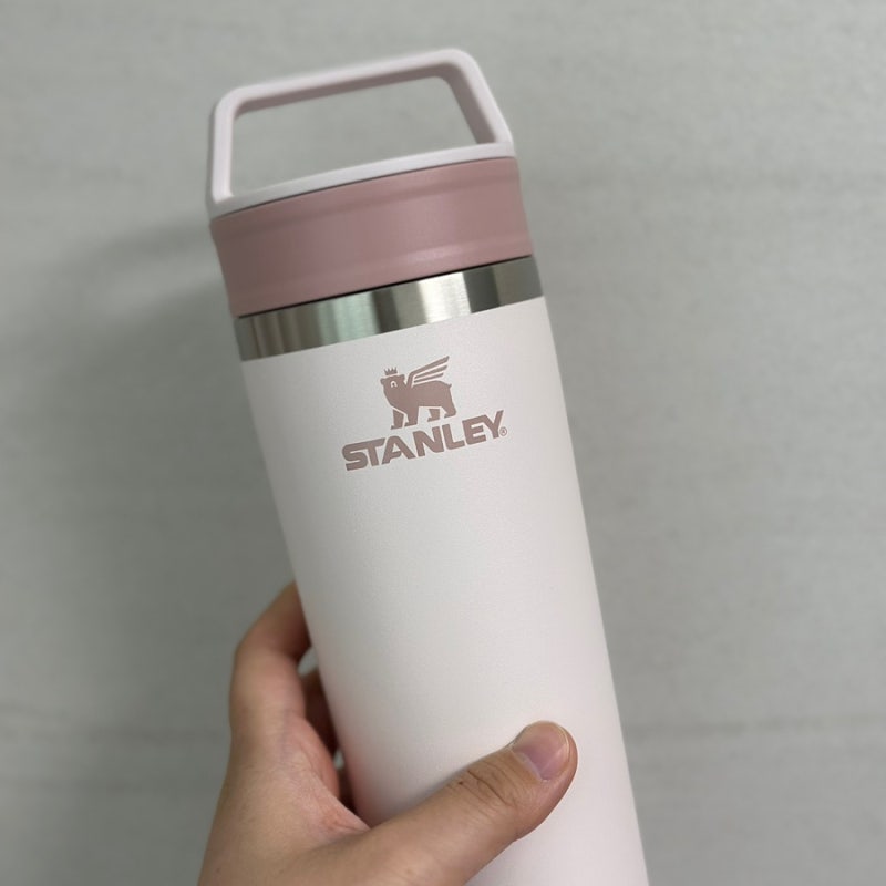 스탠리 텀블러 473 스탠리 카페 투고 트래블 머그 로즈쿼츠 연마제 제거 필요할까?