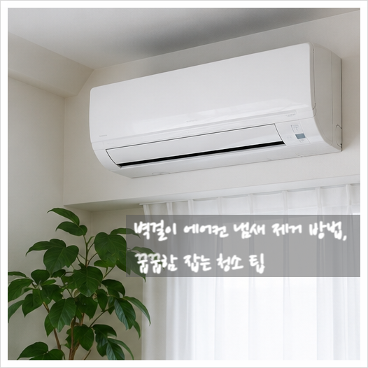 벽걸이 에어컨 냄새 제거 방법, 꿉꿉함 잡는 청소 팁