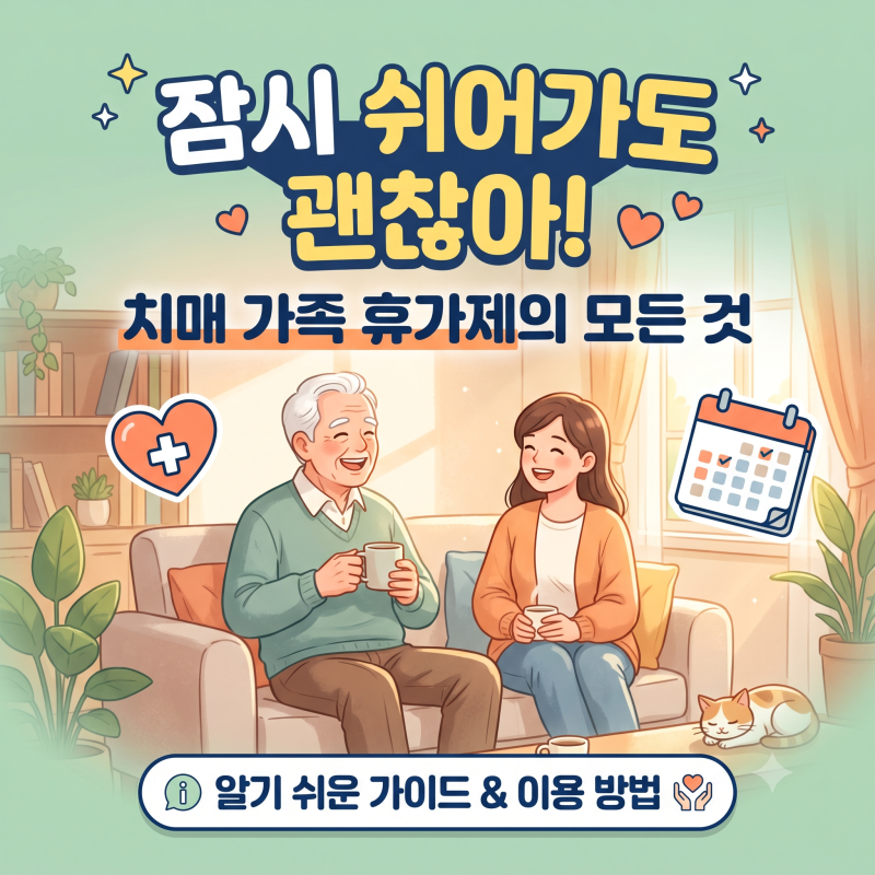 잠시 쉬어가도 괜찮아! 치매 가족 휴가제의 모든 것
