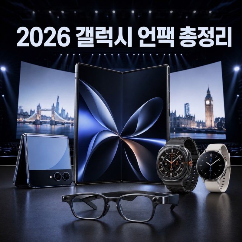 2026 갤럭시 언팩 총정리, 폴드8 울트라부터 워치9·AI 아이웨어까지