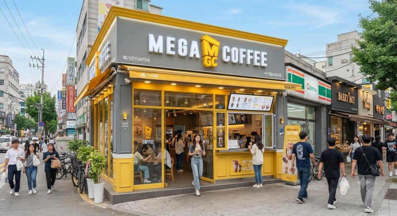용산 메가커피 창업비용"이런 매출이 나온다고?" 진짜 알짜 실매장 전격 공개!