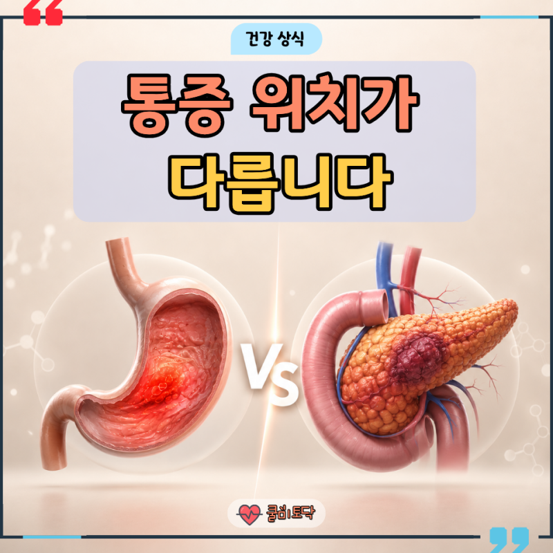 "명치가 아픈데 등까지 뻐근하다면…" 위염과 췌장암 비교해야 하는 이유