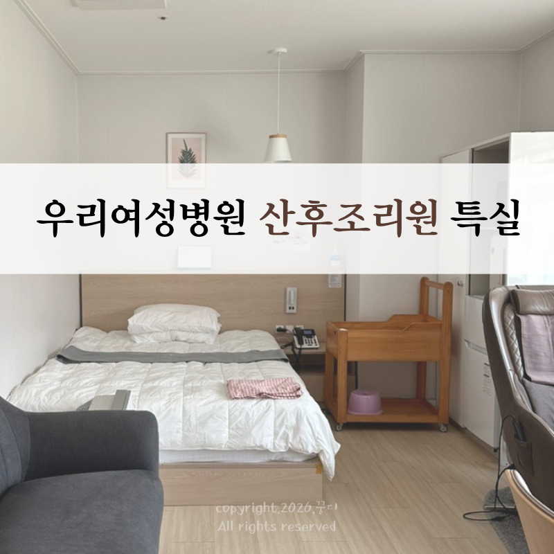 김해 우리여성병원 산후조리원 특실 2주 후기