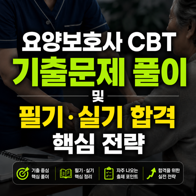 요양보호사 CBT 기출문제 풀이 및 필기·실기 합격 핵심 전략