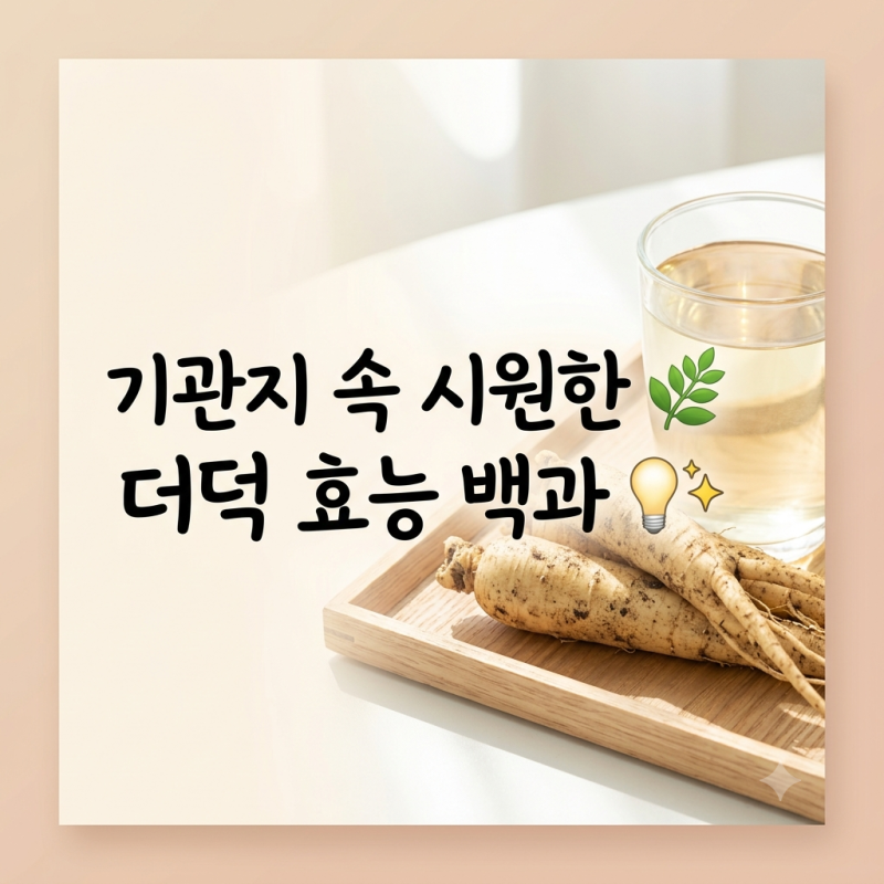 기관지 건강에 도움 주는 더덕 효능과 손질법·보관법 완전 정리
