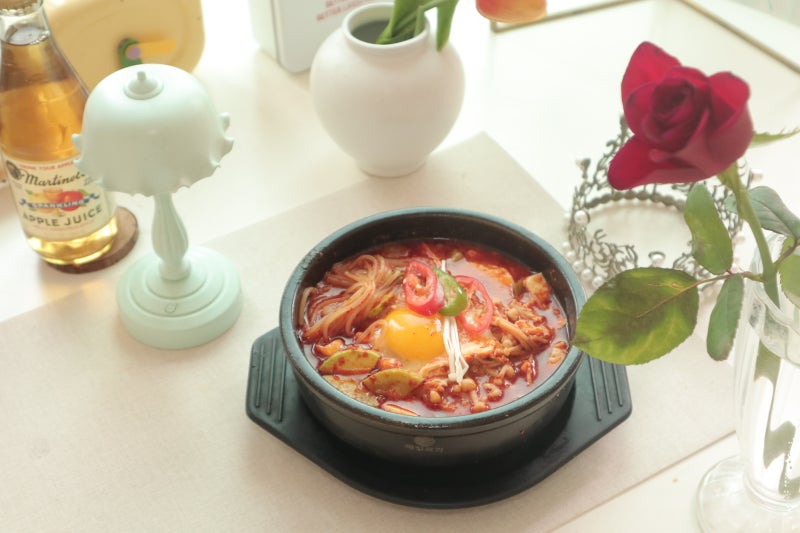 순두부찌개 레시피 쫄면순두부찌개 고추기름 없는 순두부요리