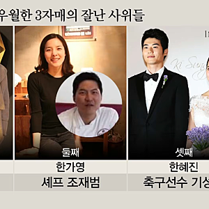 한혜진 자매의 유명한 남편들 김강우,조재범셰프,기성용
