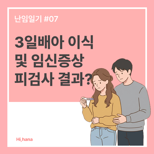 시험관 일기 07. 3일 배아 동결이식 1차 피검까지 기록 | 이식 당일부터 12일차 증상(피검결과)