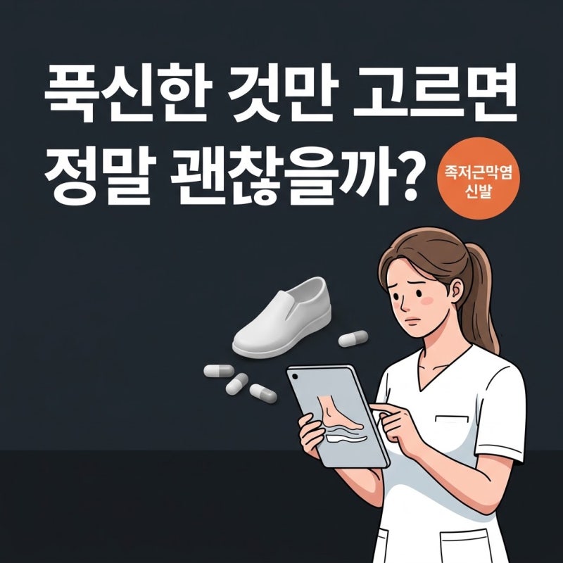 족저근막염신발, 푹신함만 찾다간 불편함을 키우는 이유