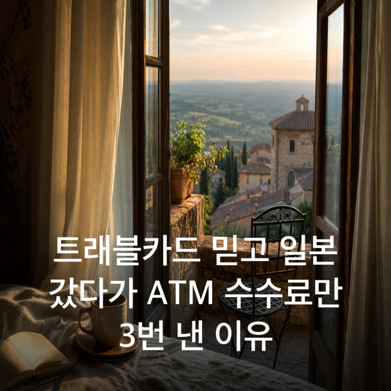 트래블카드 믿고 일본 갔다가 ATM 수수료만 3번 낸 이유