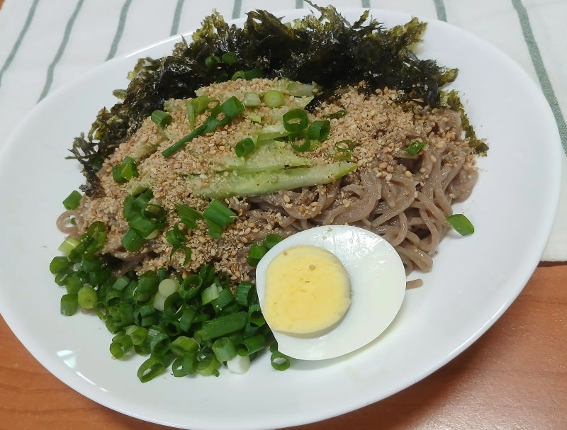 들기름 막국수 레시피 들기름 간장 메밀국수 2인분 맛있게 만드는 법 국수 삶는 법과 막국수 ....