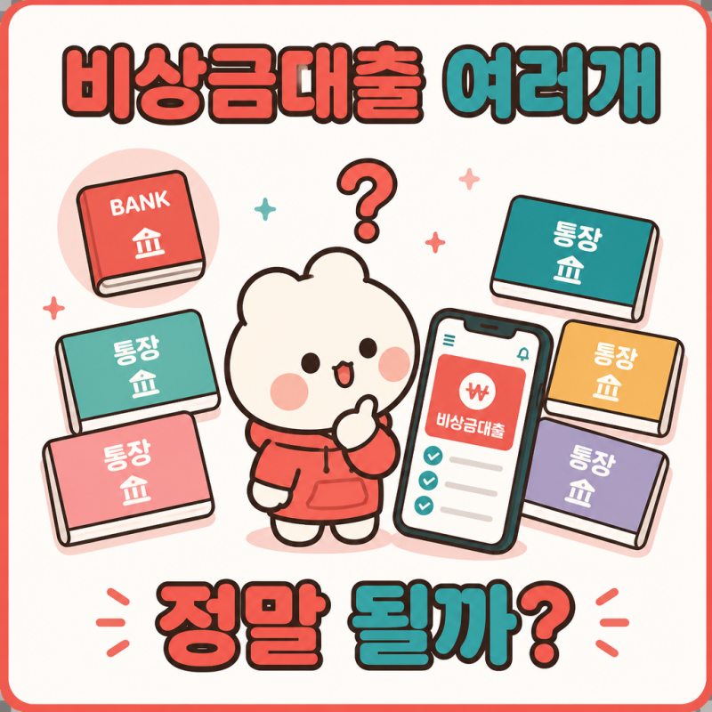 비상금대출 여러개 가능할까? 카뱅 토스 케뱅 중복의 진실