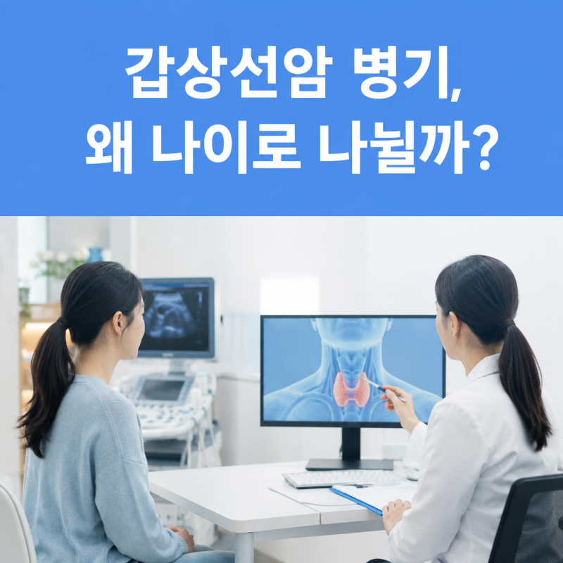 갑상선암 병기, 왜 나이로 나뉠까?
