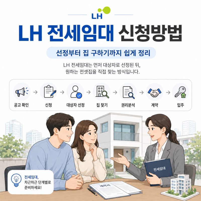 LH 전세임대 신청방법, 선정부터 집 구하기까지 쉽게 정리