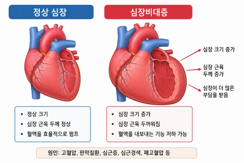 "가슴이 두근거리고 숨이 찬다면? 심장비대증 방치하면 심부전까지?" '심장비대증'의 원인, ....
