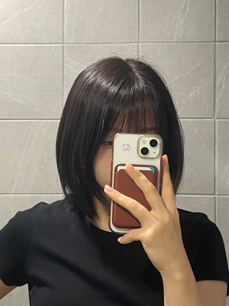 요즘 핫한 민트염색, 노란기 잡는 애쉬 브라운 밀본 염색 셀프 염색 레시피