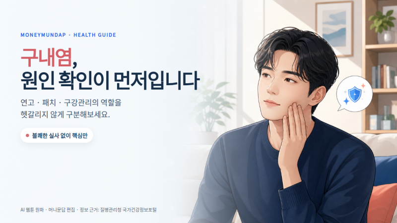 구내염 연고 패치 통증과 제품 역할부터 구분하세요