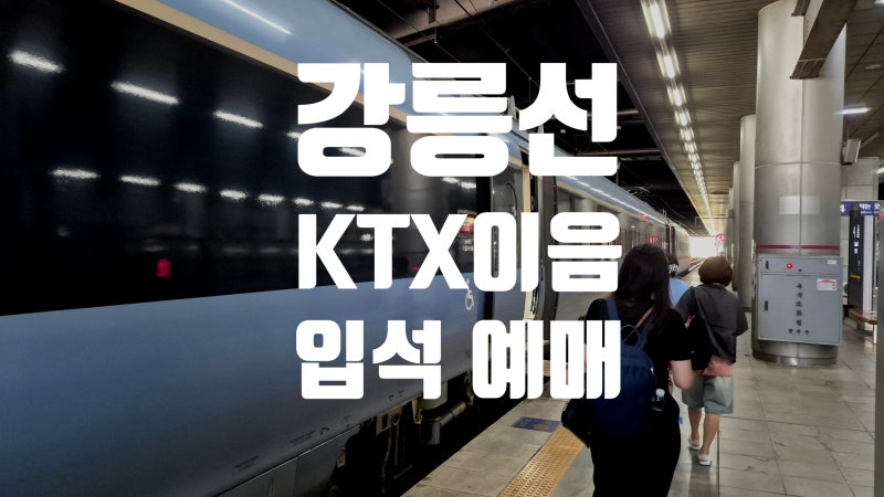 강릉행 서울에서 강릉까지, KTX 이음 탑승 후기 (예매 꿀팁 및 입석 이용 팁)