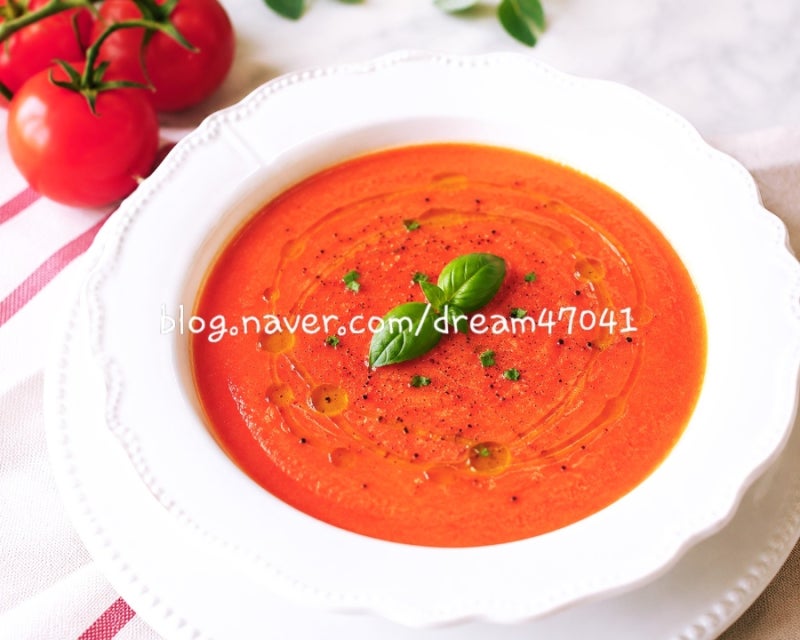 신애라 토마토 마녀스프 레시피 :D 다이어트 식단 꾸준히 먹기 좋은 건강한 한끼