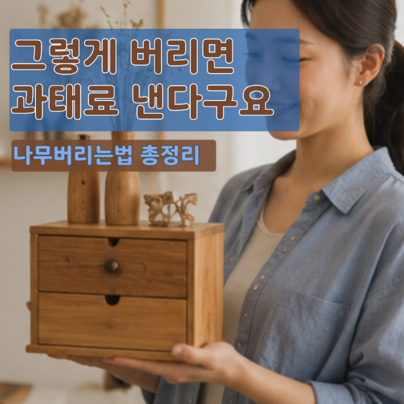 과태료 걱정없는 나무버리는법 이제 헷갈리지 마요