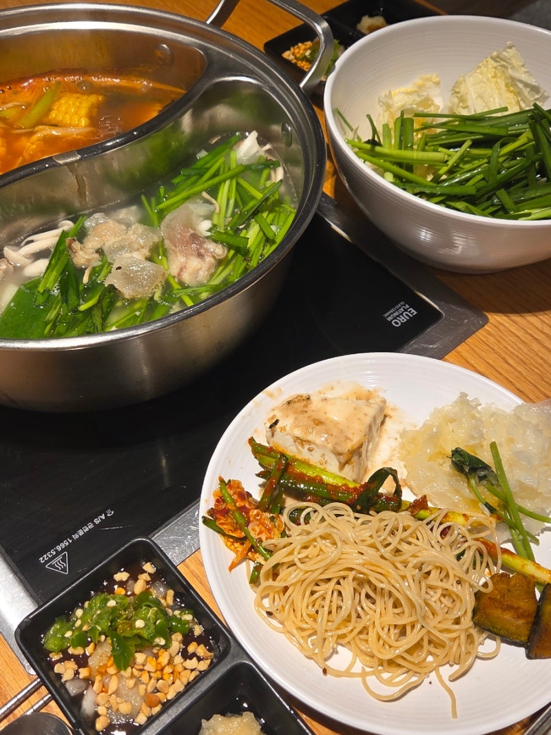 범계맛집 부모님 외식하기 좋은 평촌 여름보양맛집 로운샤브샤브 뉴코아평촌점