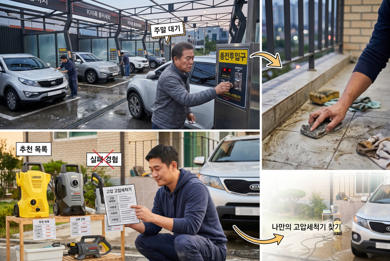 "수압 약해서 환불했습니다" 삶의 질 200% 올려준 고압세척기 추천